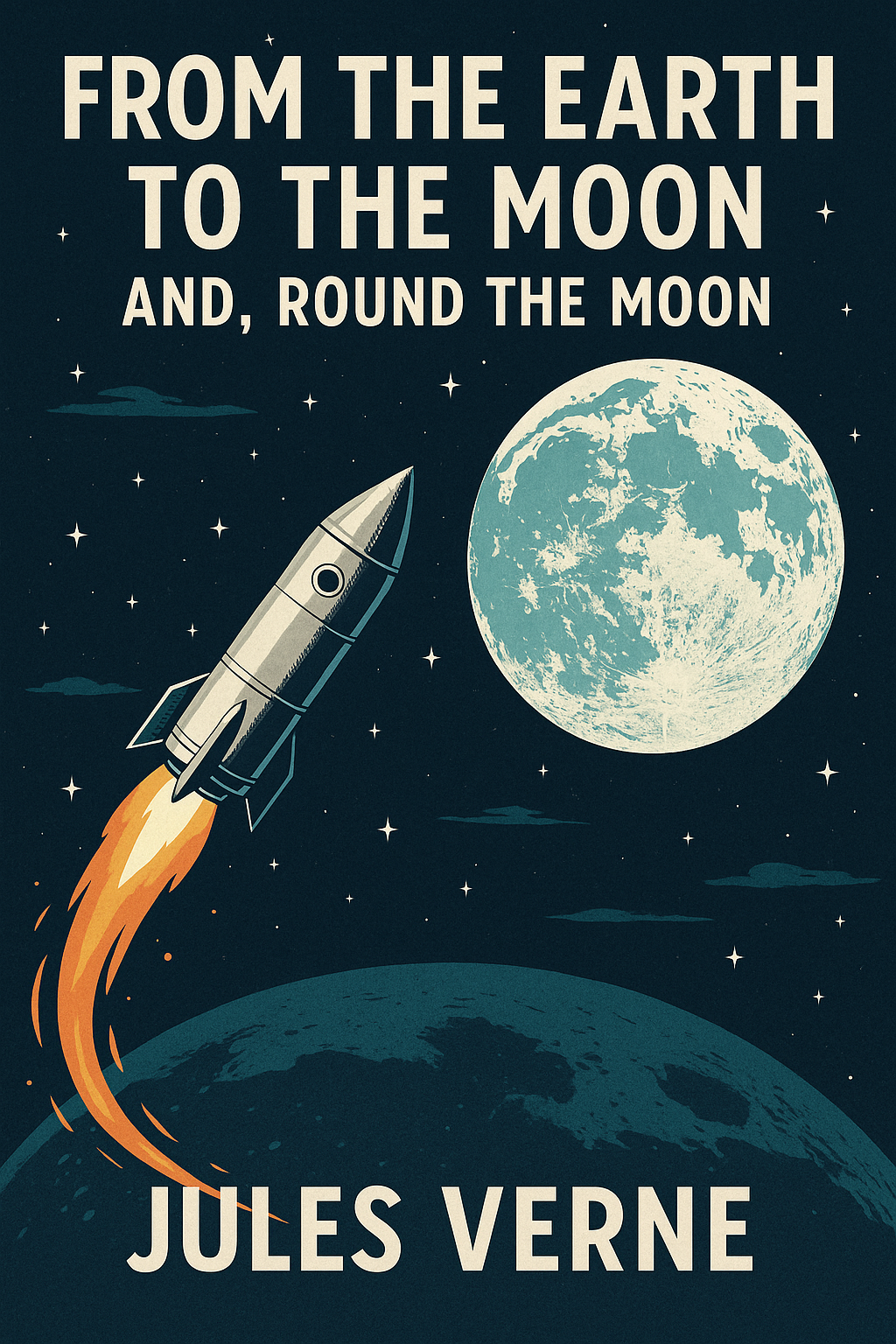 From the Earth to the Moon and, Round the Moon by Jules Verne